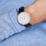  Shop Authentic Michael Kors Pyper Three Hand White Dial Black Leather Strap Watch For Women - MK2835 - Luxxuri