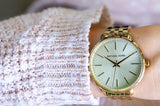  Shop Authentic Michael Kors Pyper Quartz Gold Dial Gold Steel Strap Watch For Women - MK3898 - Luxxuri