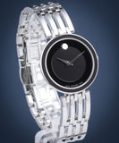  Shop Authentic Movado Esperanza 28mm Black Dial Silver Steel Strap Watch For Women - 0607051 - Luxxuri