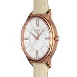  Shop Authentic Tissot T Lady Bella Ora Round White Dial Beige Leather Strap Watch For Women - T103.210.36.018.00 - Luxxuri
