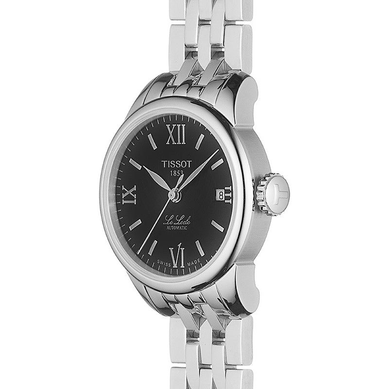  Shop Authentic Tissot Le Locle Automatic Small Lady Black Dial Silver Steel Strap Watch For Women - T41.1.183.53 - Luxxuri