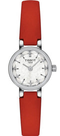  Shop Authentic Tissot Lovely Round Mother of Pearl Dial Red Leather Strap Watch for Women - T140.009.16.111.00 - Luxxuri
