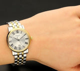  Shop Authentic Tissot T Classic Carson Lady Premium Silver Dial Two Tone Steel Strap Watch For Women - T122.210.22.033.00 - Luxxuri