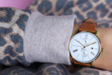 Shop Authentic Tommy Hilfiger Jenna Quartz White Dial Brown Leather Strap Watch for Women - 1782073 - Luxxuri