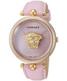  Shop Authentic Versace Palazzo Empire Pink Dial Pink Leather Strap Watch for Women - VCO030017 - Luxxuri