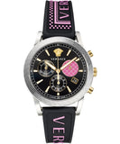  Shop Authentic Versace Sport Tech Chronograph Black Dial Black Rubber Strap Watch for Women - VELT00619 - Luxxuri