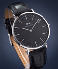  Shop Authentic Daniel Wellington Classic Reading Black Dial Black Leather Strap Watch For Men - DW00100135 - Luxxuri
