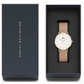  Shop Authentic Daniel Wellington Petite Melrose White Dial Rose Gold Mesh Strap Watch For Women - DW00100305 - Luxxuri