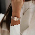  Shop Authentic Daniel Wellington Iconic Link Unitone Rose Gold Dial Rose Gold Steel Strap Watch For Women - DW00100401 - Luxxuri