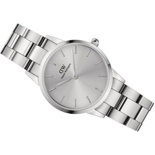  Shop Authentic Daniel Wellington Iconic Link Unitone Silver Dial Silver Steel Strap Watch For Women - DW00100402 - Luxxuri