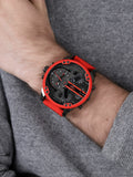  Shop Authentic Diesel Mr Daddy 2.0 Black Dial Red Steel Strap Watch For Men - DZ7370 - Luxxuri