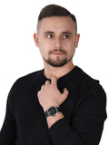  Shop Authentic Emporio Armani Kappa Analog Quartz Black Dial Black Leather Strap Watch For Men - AR11013 - Luxxuri