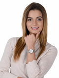  Shop Authentic Emporio Armani Kappa Silver Dial Silver Mesh Bracelet Watch For Women - AR11128 - Luxxuri