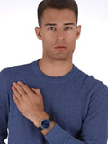  Shop Authentic Emporio Armani Gianni T Bar Quartz Blue Dial Blue Leather Strap Watch For Men - AR11300 - Luxxuri
