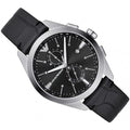  Shop Authentic Emporio Armani Claudio Chronograph Black Dial Black Leather Strap Watch For Men - AR11542 - Luxxuri