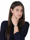  Shop Authentic Emporio Armani Gianni T-Bar Analog Silver Dial Blue Leather Strap Watch For Women - AR60020 - Luxxuri