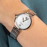  Shop Authentic Emporio Armani Mother of Pearl Dial Silver Steel Strap Watch For Women - AR11235 - Luxxuri