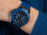  Shop Authentic Guess Rigor Analog Blue Dial Blue Rubber Strap Watch For Men - W0248G5 - Luxxuri