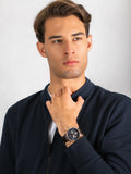  Shop Authentic Tommy Hilfiger Keagan Chronograph Blue Dial Brown Leather Strap Watch for Men - 1791290 - Luxxuri