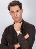  Shop Authentic Tommy Hilfiger Gavin Chronograph White Dial Brown Leather Strap Watch for Men - 1791467 - Luxxuri