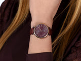  Shop Authentic Fossil Jacqueline Burgundy Dial Burgundy Leather Strap Watch for Women  - ES4099 - Luxxuri