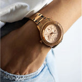  Shop Authentic Fossil Stella Sport Multifunction Rose Gold Dial Rose Gold Steel Strap Watch for Women - ES5106 - Luxxuri