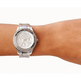  Shop Authentic Fossil Stella Sport Multifunction Silver Dial Silver Steel Strap Watch for Women - ES5108 - Luxxuri