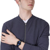  Shop Authentic Fossil The Minimalist 3H Analog Blue Dial Blue Leather Strap Watch for Men - FS5789 - Luxxuri