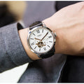  Shop Authentic Fossil Townsman Automatic White Dial Black Leather Strap Watch for Men - ME3104 - Luxxuri