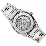  Shop Authentic Fossil Everett Automatic Skeleton Blue Dial Silver Steel Strap Watch for Men - ME3220 - Luxxuri