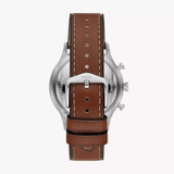  Shop Authentic Fossil Retro Pilot Chronograph Silver Dial Brown Leather Strap Watch for Men - FS5809 - Luxxuri
