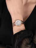  Shop Authentic Guess Muse Quartz Silver Dial Rose Gold Steel Strap Watch For Women - W1008L3 - Luxxuri