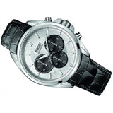  Shop Authentic Hugo Boss Casual Chronograph Silver Dial Black Leather Strap Watch For Men - HB1512880 - Luxxuri