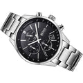  Shop Authentic Hugo Boss Grand Prix Black Dial Silver Steel Strap Watch for Men - 1513477 - Luxxuri