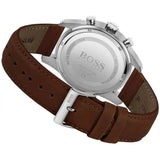  Shop Authentic Hugo Boss Skymaster Grey Dial Brown Leather Strap Watch for Men - 1513787 - Luxxuri
