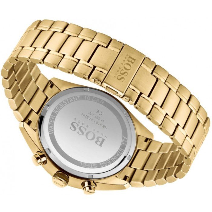  Shop Authentic Hugo Boss Champion Black Dial Gold Steel Strap Watch for Men - 1513848 - Luxxuri