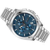  Shop Authentic Hugo Boss Grandmaster Blue Dial Silver Steel Strap Watch for Men - 1513884 - Luxxuri