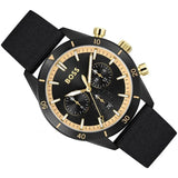  Shop Authentic Hugo Boss Santiago Black Dial Black Nylon Strap Watch for Men - 1513935 - Luxxuri