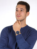  Shop Authentic Fossil Neutra Chronograph Blue Dial Two Tone Steel Strap Watch for Men - FS5706 - Luxxuri
