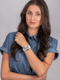  Shop Authentic Guess Wanderlust Crystals Silver Dial White Rubber Strap Watch for Women - W1059L1 - Luxxuri