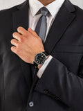  Shop Authentic Emporio Armani Renato Analog Black Dial Black Leather Strap Watch For Men - AR11186 - Luxxuri