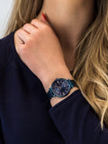  Shop Authentic Fossil Jacqueline Blue Dial Blue Steel Strap Watch for Women - ES4094 - Luxxuri