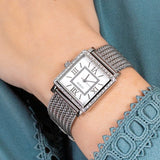  Shop Authentic Guess Highline White Dial Silver Mesh Bracelet Watch For Women - W0826L1 - Luxxuri