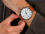  Shop Authentic Tommy Hilfiger Dean Quartz Multifunction White Dial Brown Leather Strap Watch for Men - 1791274 - Luxxuri