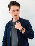  Shop Authentic Tommy Hilfiger Cooper Blue Dial Brown Leather Strap Watch for Men - 1791508 - Luxxuri