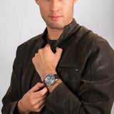  Shop Authentic Tommy Hilfiger Austin Grey Dial Brown Leather Strap Watch for Men - 1791637 - Luxxuri