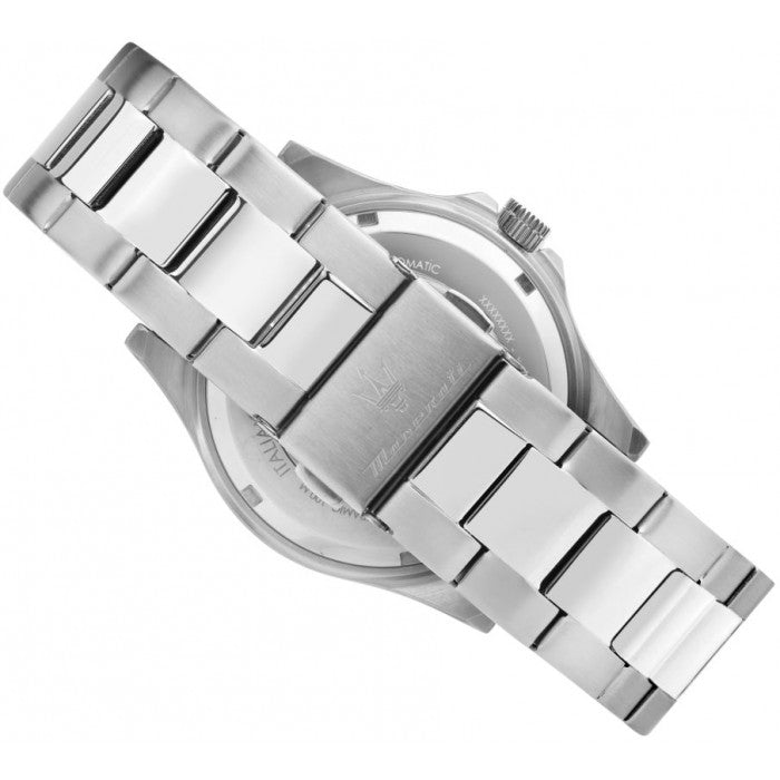  Shop Authentic Maserati Competizione Automatic Black Dial Silver Steel Strap Watch For Men - R8823100002 - Luxxuri