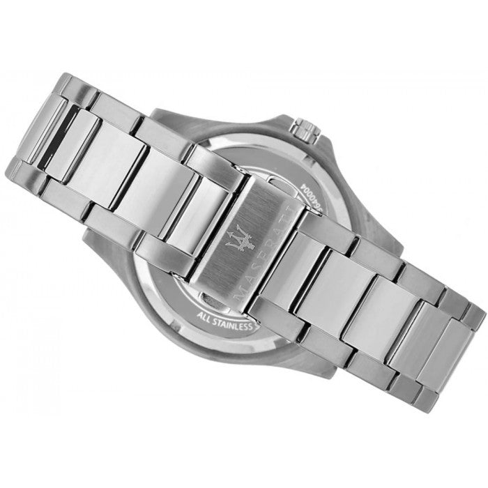  Shop Authentic Maserati SFIDA Chronograph Black Dial Silver Steel Strap Watch For Men - R8853140005 - Luxxuri