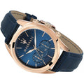  Shop Authentic Maserati Traguardo Chronograph Blue Dial Blue Leather Strap Watch for Men - R8871612015 - Luxxuri