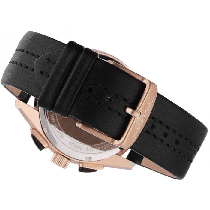  Shop Authentic Maserati Traguardo 45mm Black Dial Watch Black Strap For Men - R8871612025 - Luxxuri